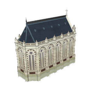 Modèle 3D de la chapelle du lycée Zola
