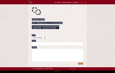 Capture d'écran du site web